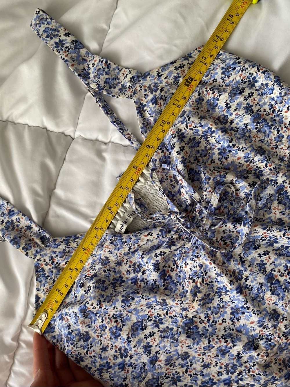 Abercrombie & Fitch Blue Floral Dress - Picture 4 of 7